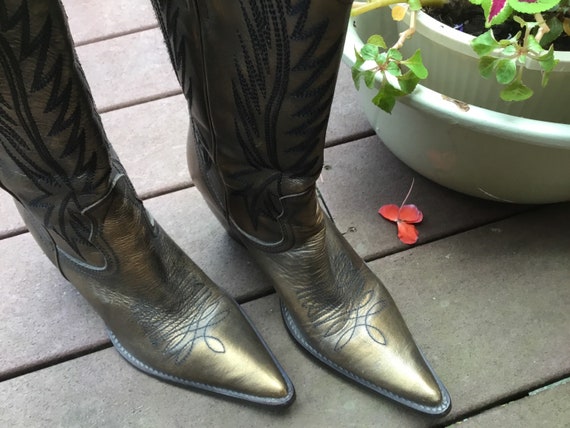 1990’s Metallic Cowboy Boots