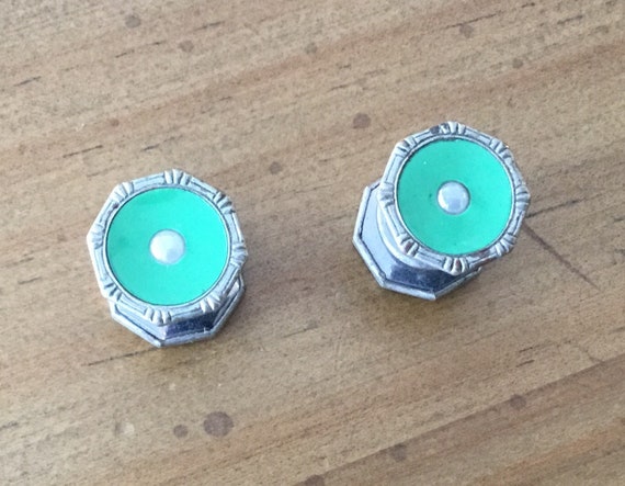 1930’s Art Deco Cuff Links - image 2