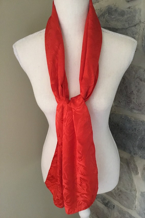 Beautiful Red Scarf - image 3
