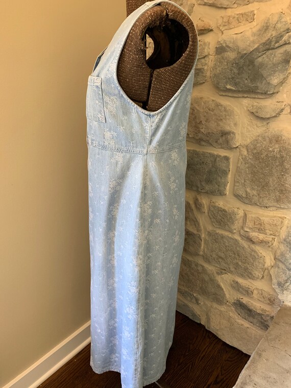 1980's Vintage Embellished Jean Dress - image 4