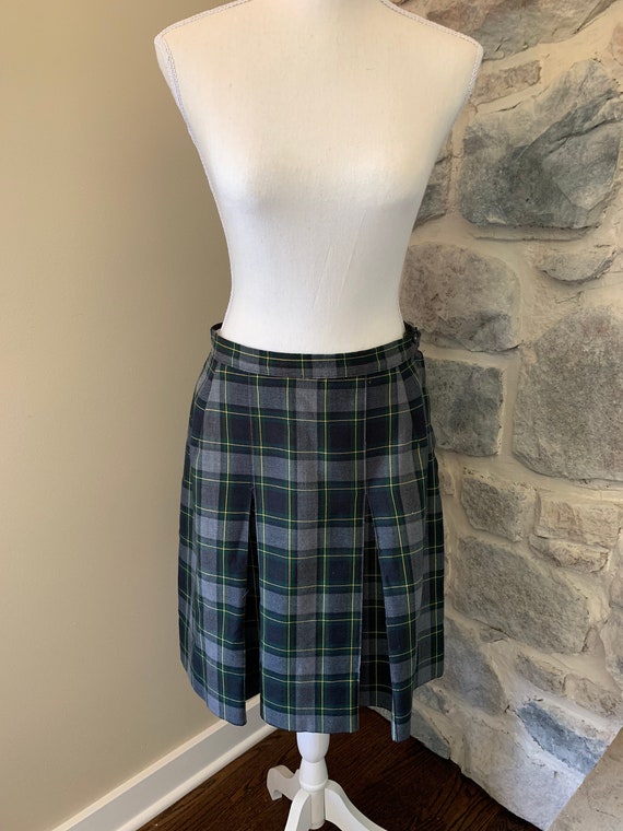 1960's Womens Plaid Skirt