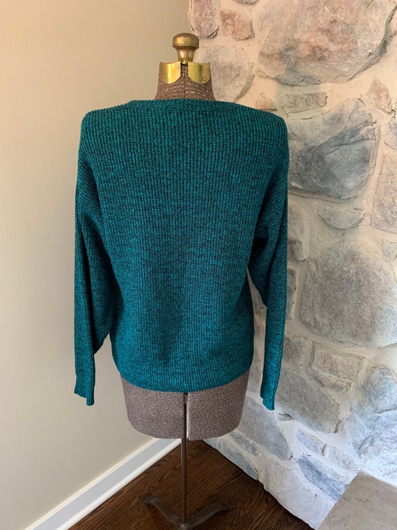 1990's Vintage Teal Sweater - Gem
