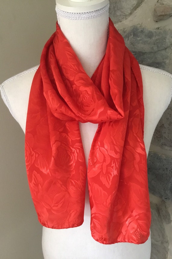 Beautiful Red Scarf - image 1