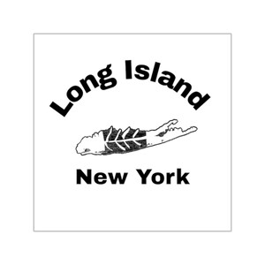Long Island Vinyl Stickers, Fish Outline Decals, NY Pride Gifts, Car Laptop Wall Decor, Coastal Decor Accessories