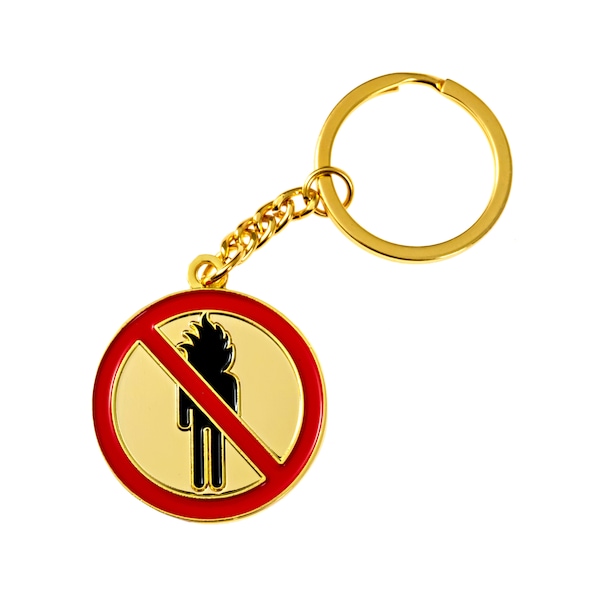 Travis Scott Keychain 'La Flame' Gold