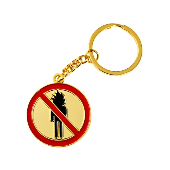 Travis Scott Keychain 'la Flame' Gold - Etsy
