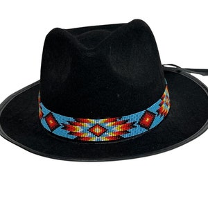 Handmade Adjustable Beaded Hat Band AF1HBIS003