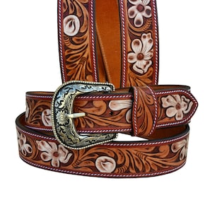 ★ Fallett★ Buckle Flower Man to Man Ivory FA2501CR01IV BKE Studded Cross Belt - Men's Belts in White | Buckle