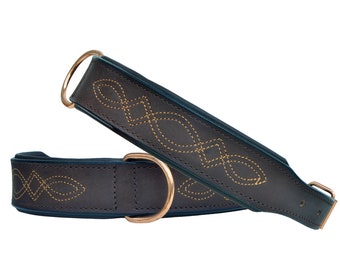 Personalized Western Dog Collar Hand Crafted Padded Genuine Leather AF10AB302
