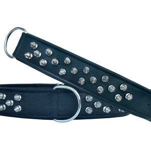 Personalisierte Western Hundehalsband Hand gefertigte gepolsterte echtes Leder AF10AB306