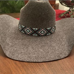 Handmade Adjustable Beaded Hat Band AF1HBIS001