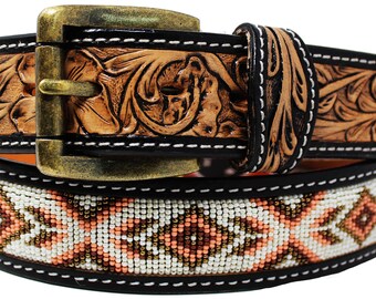 custom beaded belts