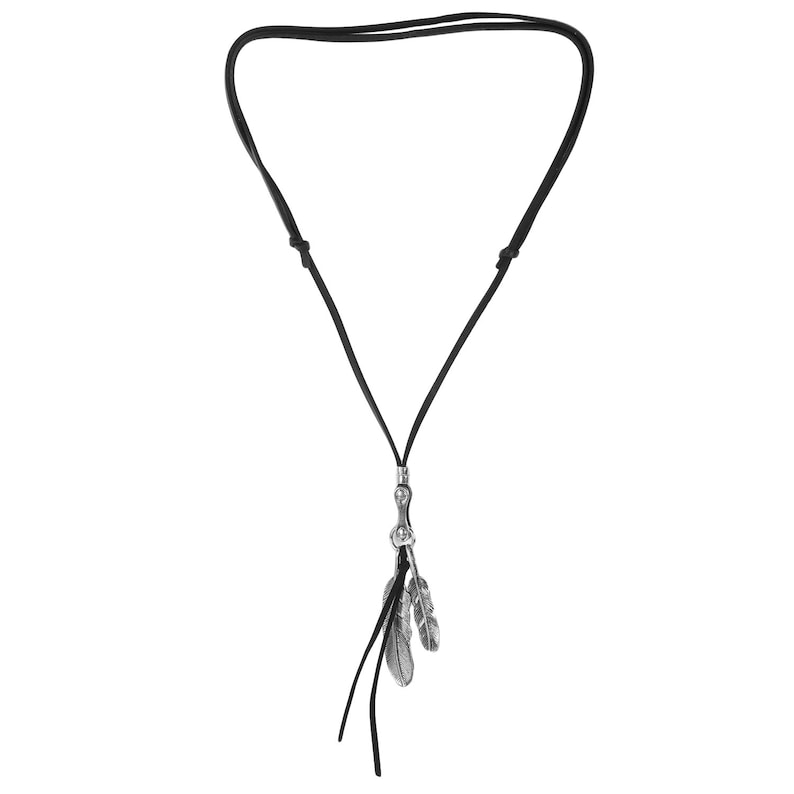 Handmade Necklace Leather Metal Men Women Gift 12NKCH5588N