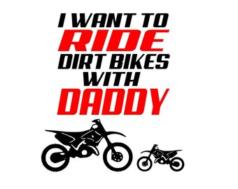 Download Dirt bike Silhouette Youth size | Etsy