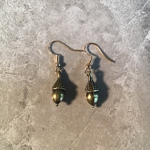 Bronzeish Colored Acorn Earrings