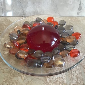Mixed Berry Handmade Gel Candle with Dish & Scatters