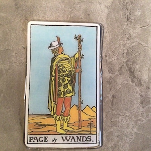 Page de baguettes Tarot Carte Réfrigérateur Aimant