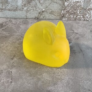 Adorable Yellow Bunny Glycerin and Aloe Vera Lily of the Valley Scented Handcrafted Soap