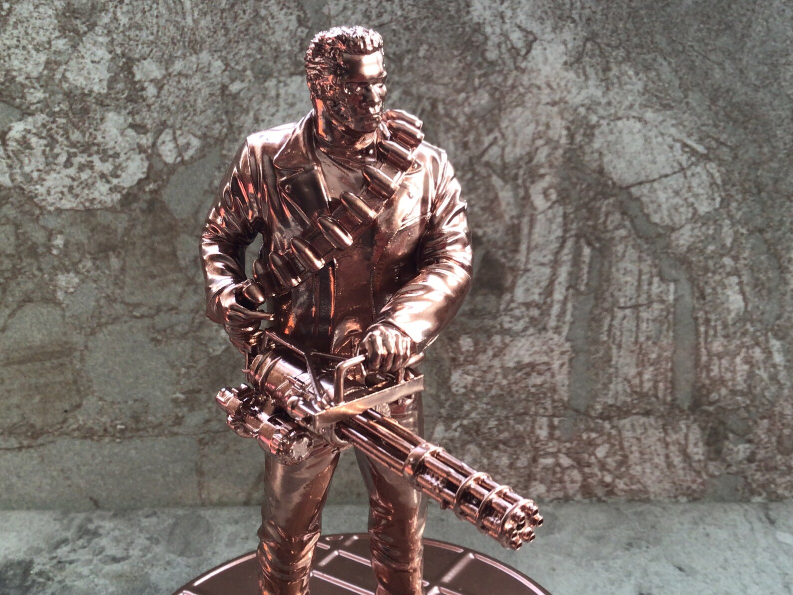 Copper Colored Terminator 2 Terminator 3-D Printed Figurine 5