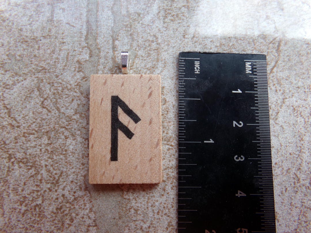 Ansuz/os/as/aesir Beechwood Rune Stone Pendant - Etsy