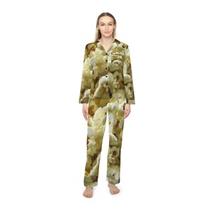 Popcorn Women's Satin Pajamas (AOP)