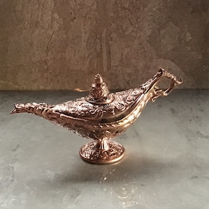 Copper Colored 3-D Printed Genie Lamp