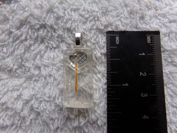 Genuine Quartz Crystal Isa/Is Rune Stone Pendant Crystal Witch Magick Shoppe