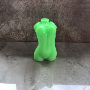Crystal Witch Magick Shoppe Woman&#39;s 5 Torso Lily of the Valley Scented Green Candle