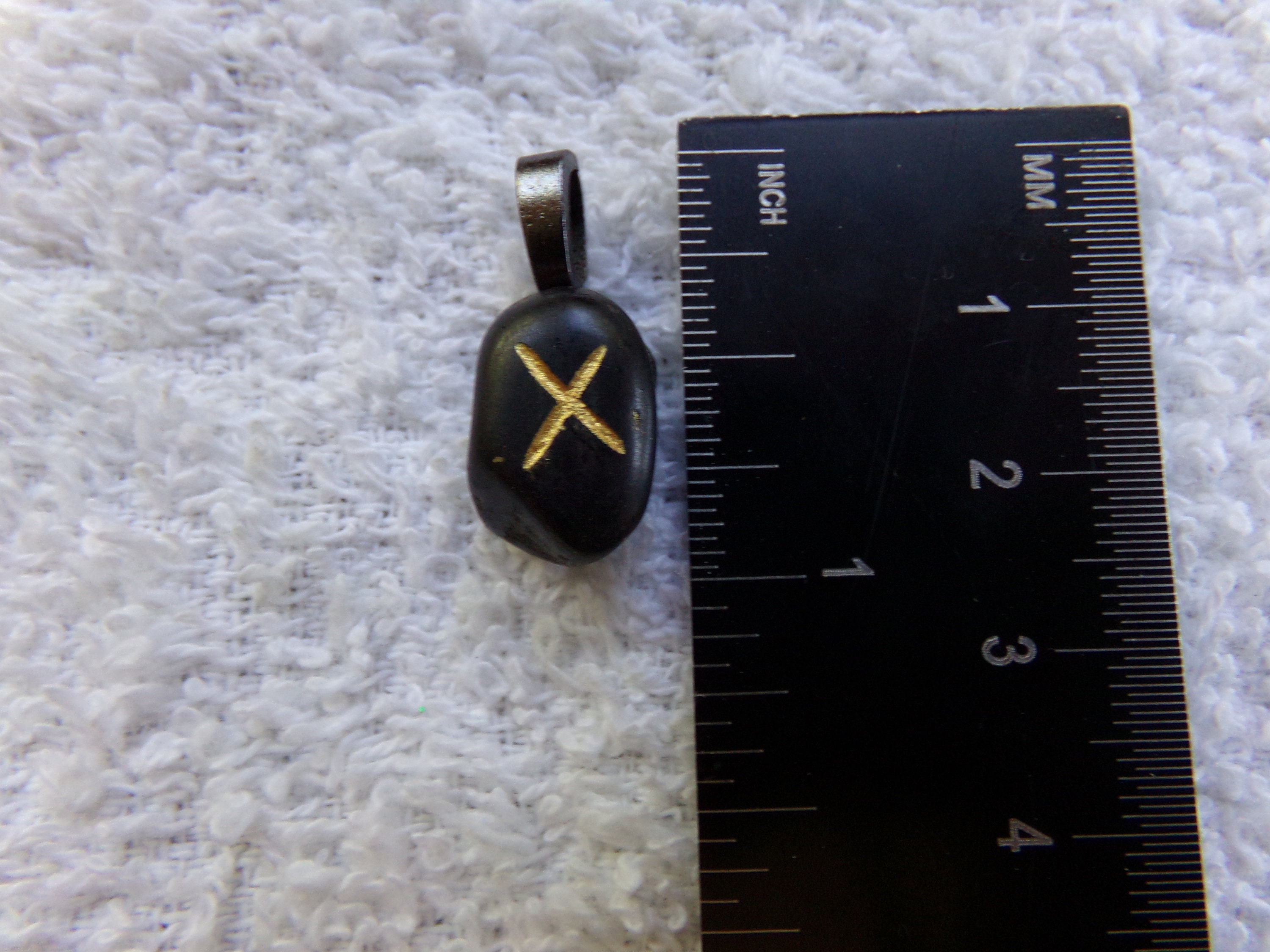 Gifu Rune Black Onyx Gebo/gyfu/geofu/gifu Rune Stone Pendant the Crystal Witch ...