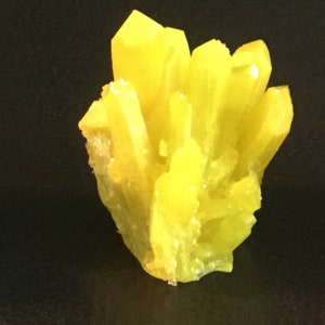 Miniature Yellow Acrylic Resin Crystal Cluster
