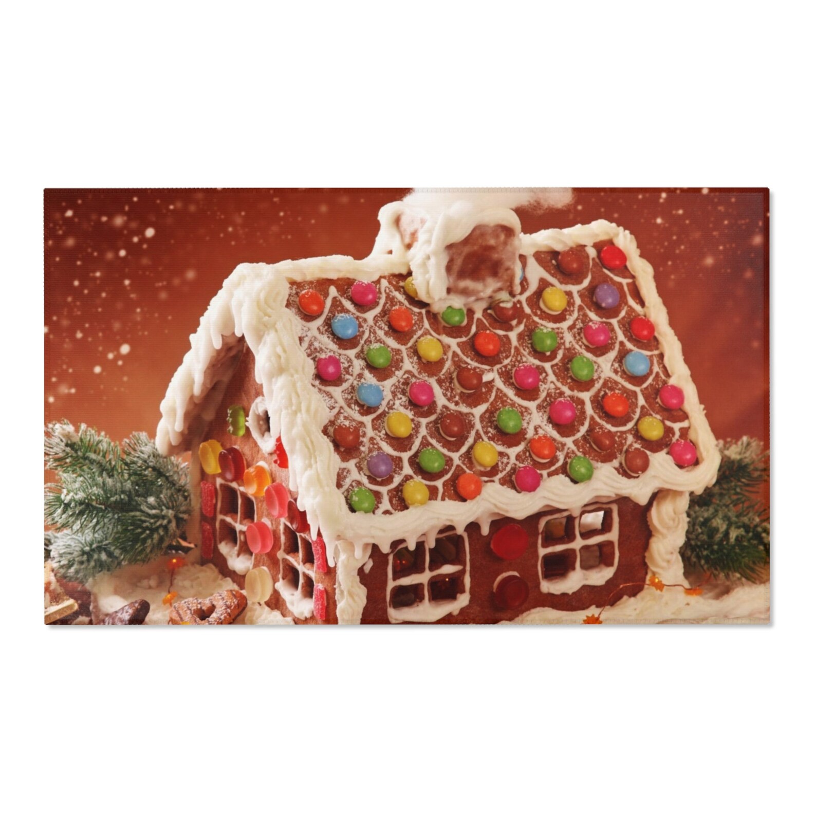 Cute Gingerbread House Christmas Yuletide Area Rugs - Etsy