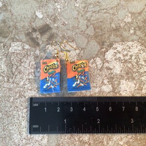 Miniature Cheese Puff Snackks Earrings