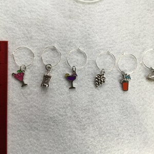 Cocktail & Wine Drinking Wine Charms