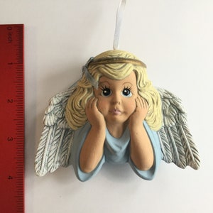 Blue Angel or Yuletide Fairy Ornament and Silver Colored Angel or Yuletide Fairy Necklace