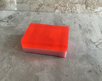 Tweekleurige rose geurende glycerine en dubbele boter handgemaakte zeep