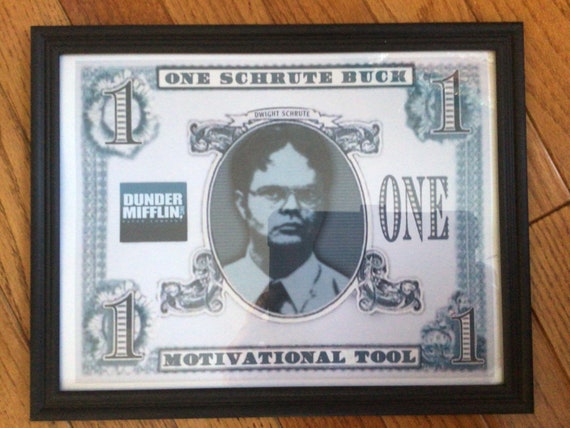 Framed 8 X 10 Schrute Buck With Hanging Hardware - Etsy