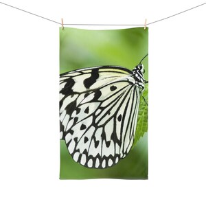 Butterfly Hand Towel - Nature Inspired Home Decor, Bathroom Accessory, Gift for Nature Lovers, Housewarming, Eco-Friendly Decor