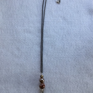 Eiffel Tower Charm Beaded Necklace