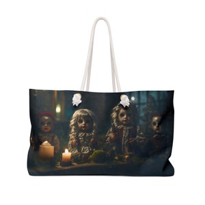 Weekender Bag. Creepy dolls