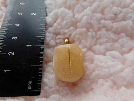 Yellow Aventurine Isa/Is Rune Stone Pendant