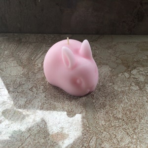 Pink Lily of the Valley Scented Bunny Candle