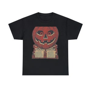 Vintage Jack-o&#39;-lantern Halloween Game Unisex Heavy Cotton Tee
