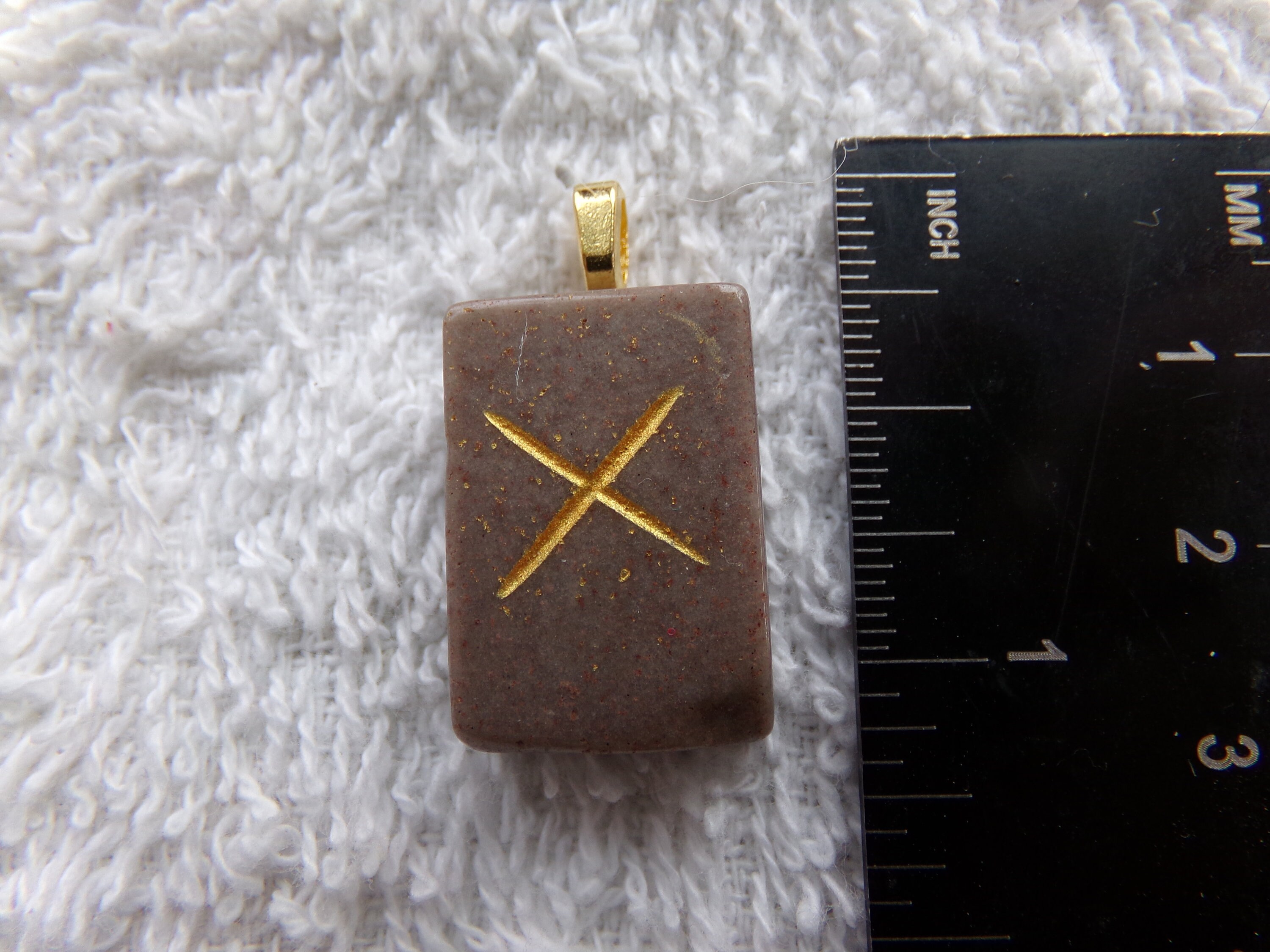 Geofu Rune Gebo/gyfu/geofu/gifu Genuine Narmada Rune Stone Pendant Crystal Witch ...