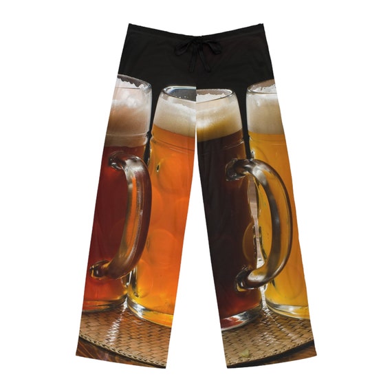 Different Beers and Mugs Men s Pajama Pants AOP Etsy UK