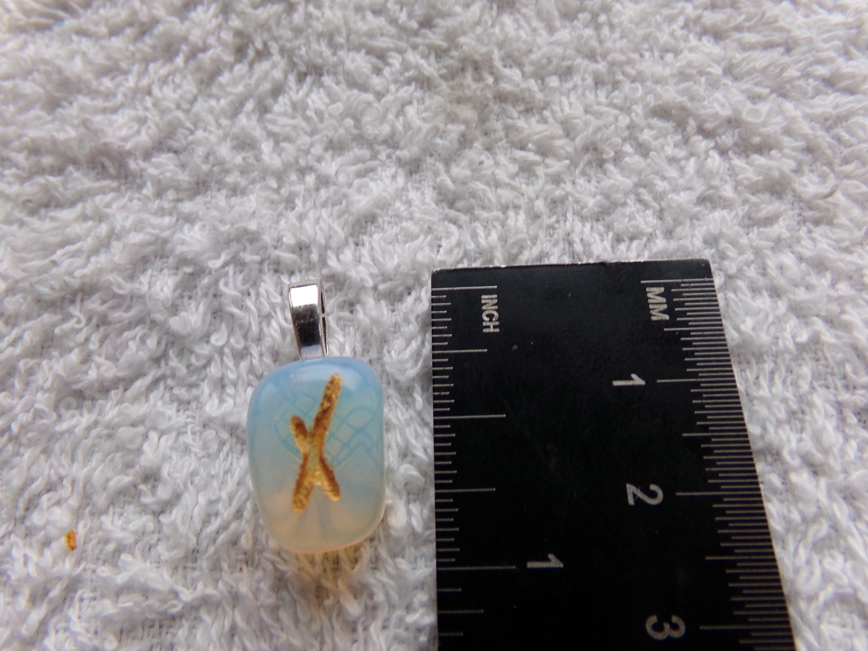 Nyd Rune Opalite Nauthiz/need/nyo/nyd Rune Stone Pendant Crystal Witch Magick ...