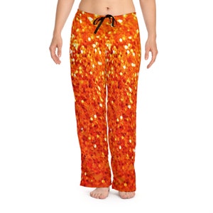 OrangeGlitter (No actual glitter) Women&#39;s Pajama Pants (AOP)