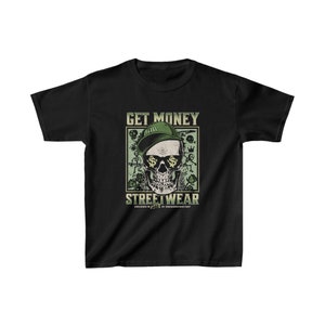 Get Money streetwear. Kids Heavy Cotton Tee