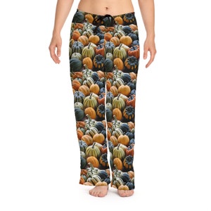 Colorful Gourds Women&#39;s Pajama Pants (AOP)
