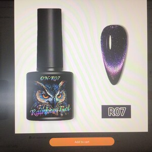 Purple Gel Nail Polish (UV light required) with a Handmade Mystery Item