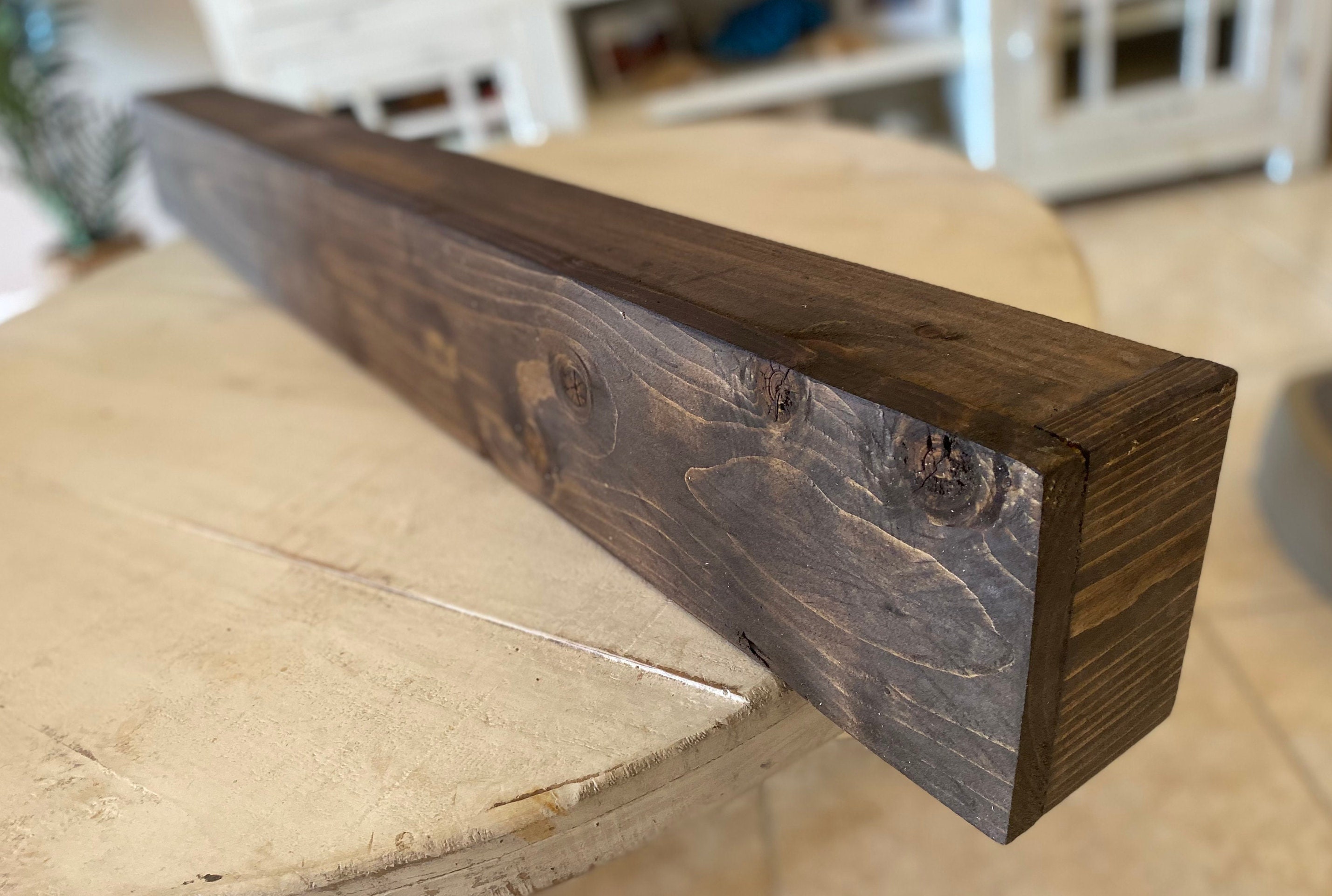 Rustic Farmhouse Wood Valance Cornice, Wood Window Valance, Wood Pelmet Box, Curtain Box TOP SHELF